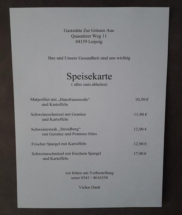 Restaurant Zur Grünen Aue